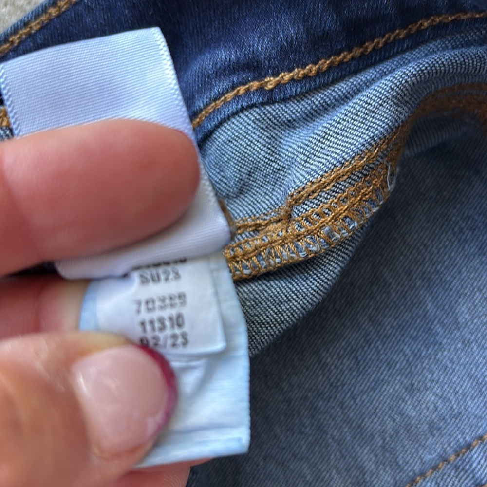 Ann Taylor Loft Dark Blue Slim Flare Jeans - Picture 9 of 15